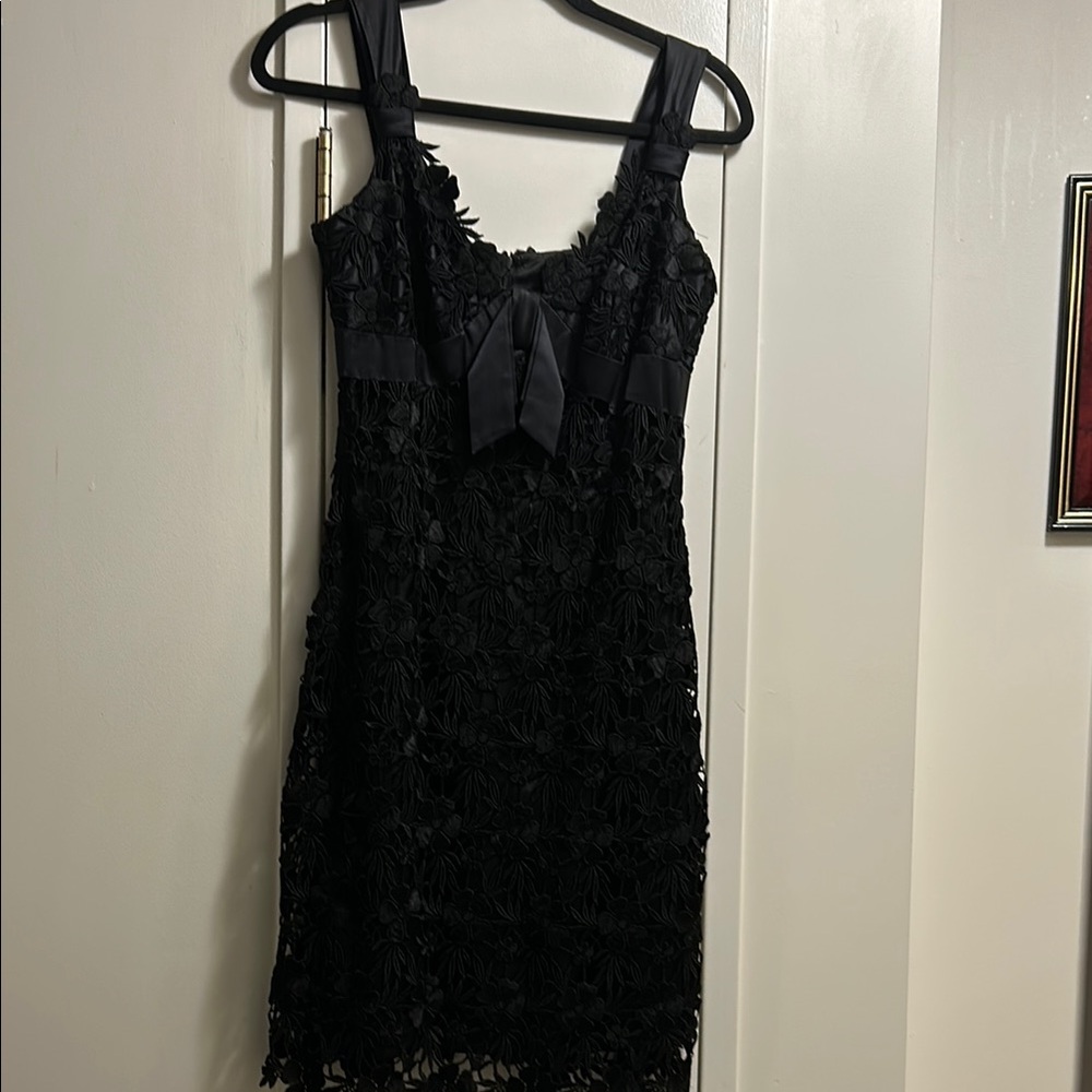 Yoana Baraschi Elegant Black Lace Dress